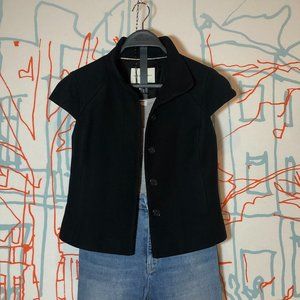 Banana Republic black mandarin collar jacket
